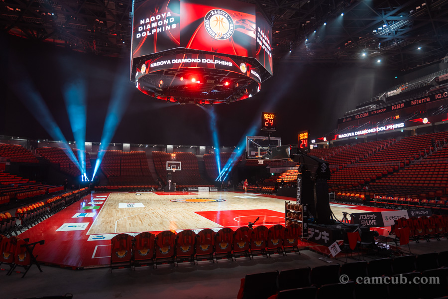 IGアリーナ 1Fスタンド エンド 前から4列目の席からの見え方