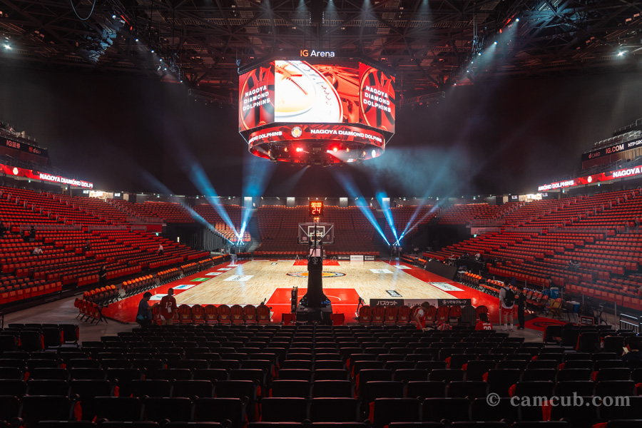 IGアリーナ 1Fスタンド エンド席からの見え方