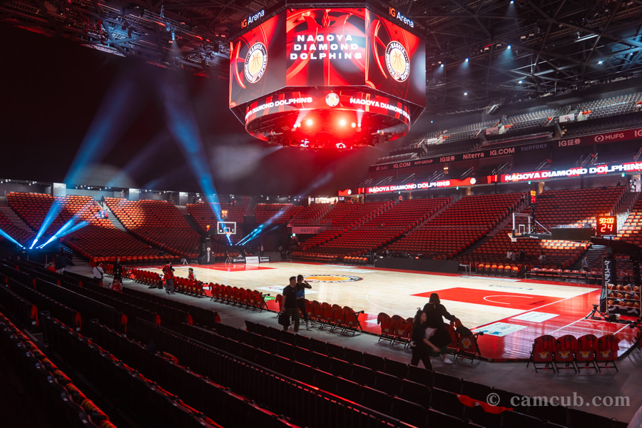 IGアリーナ 1Fスタンドサイド席からの見え方