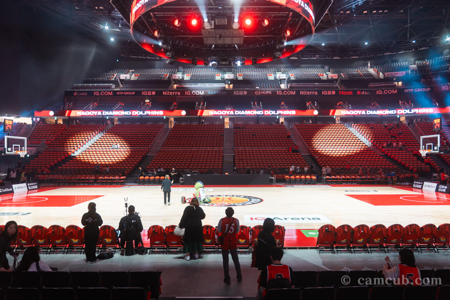 IGアリーナ 1Fスタンドサイド席からの見え方