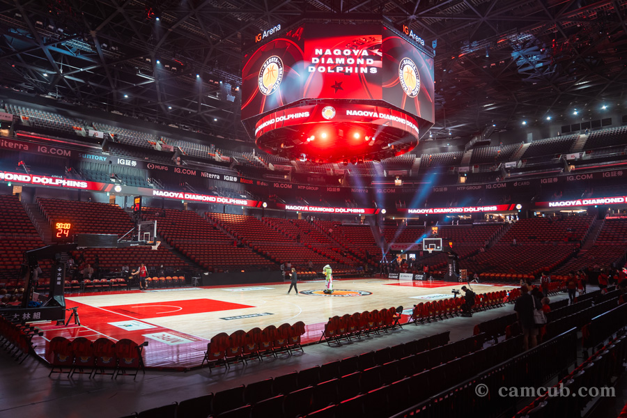 IGアリーナ 1Fスタンドサイド席からの見え方