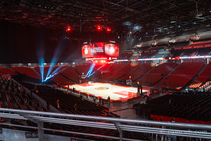 IGアリーナ 2F 車いす席からの見え方