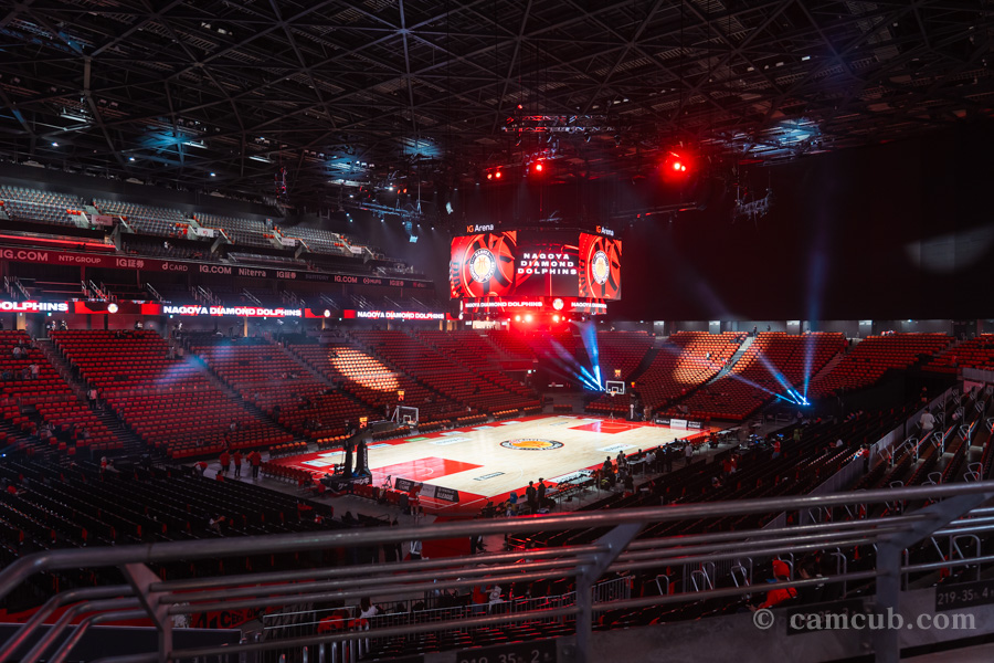 IGアリーナ 2F 車いす席からの見え方