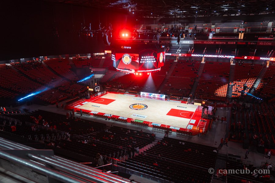 IGアリーナ 4F 車いす席からの見え方