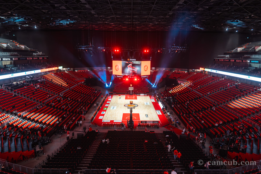 IGアリーナ 4Fスタンド エンド席(最前列)からの見え方