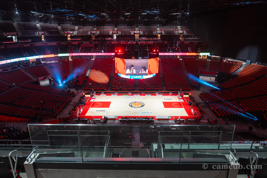 IGアリーナ 4Fスタンド サイド席(最後列)からの見え方