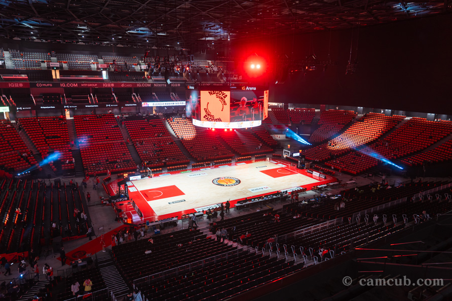 IGアリーナ 4Fスタンド サイド席(最前列)からの見え方