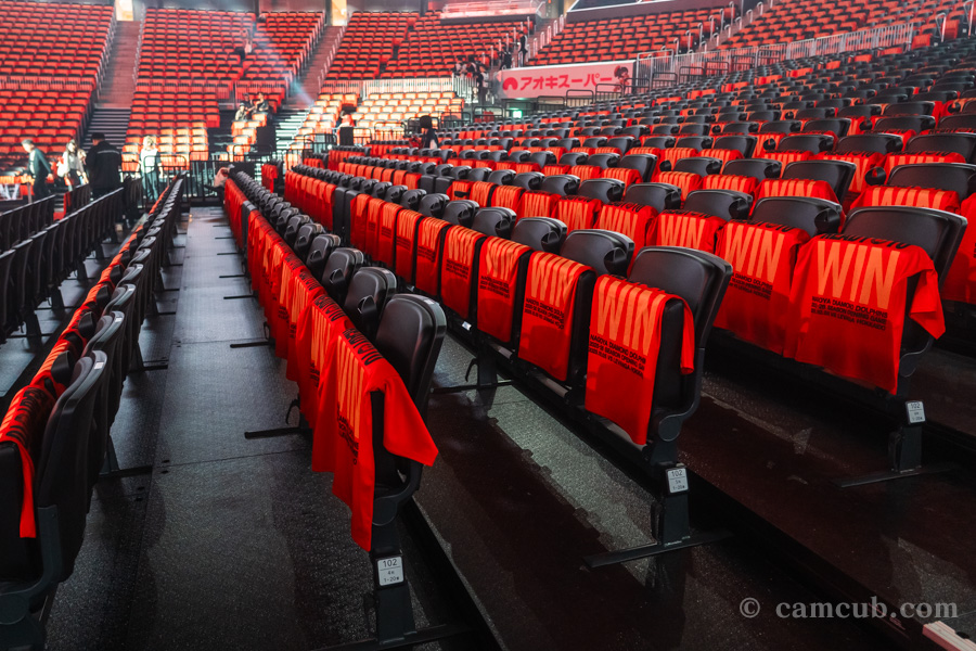 IGアリーナ 1Fスタンド エンド席のシート